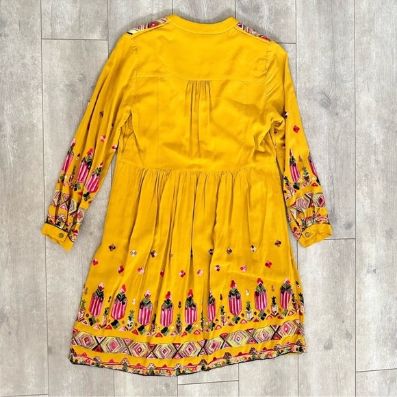 Anthropologie Floreat Raella Embroidered Long Sleeve Tunic Dress XS - Picture 12 of 16